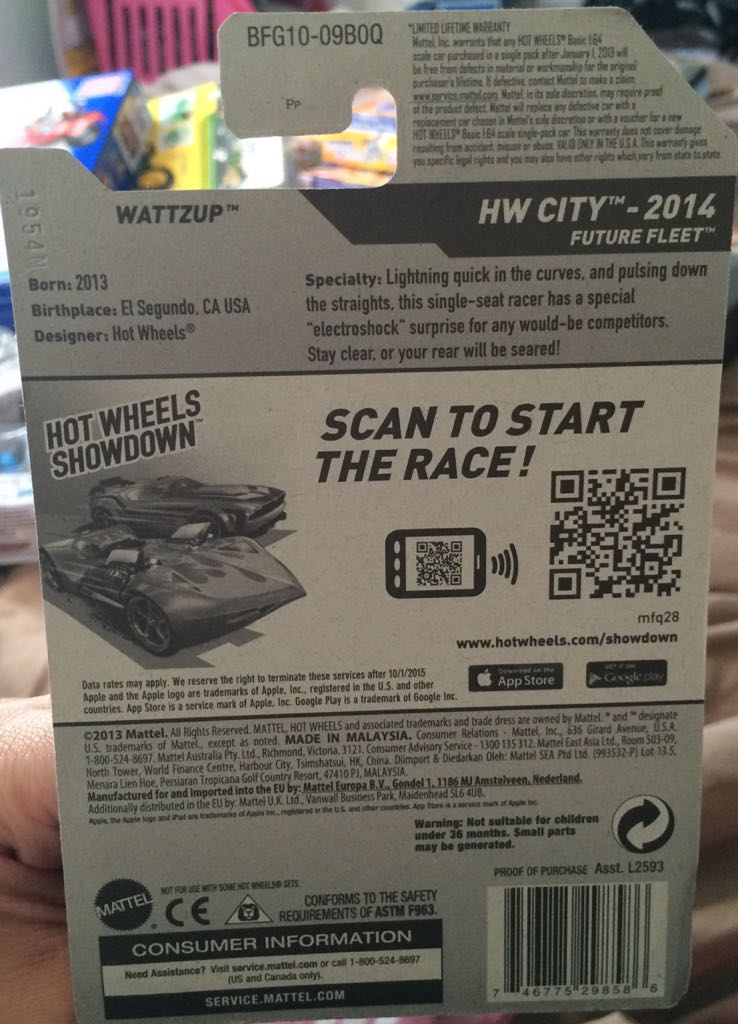 Wattzup - 2014 - HW City - Future Fleet toy car collectible - Main Image 2