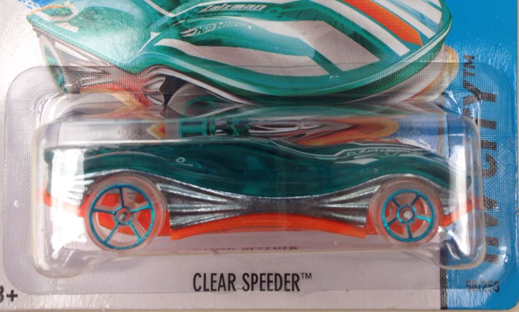 Clear Speeder - 2014 HW City - Future Fleet toy car collectible - Main Image 2