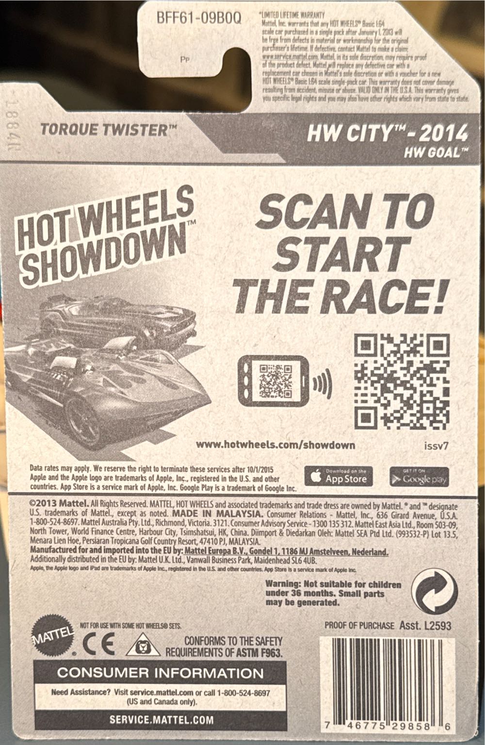 Torque Twister - HW City - Goal toy car collectible - Main Image 3