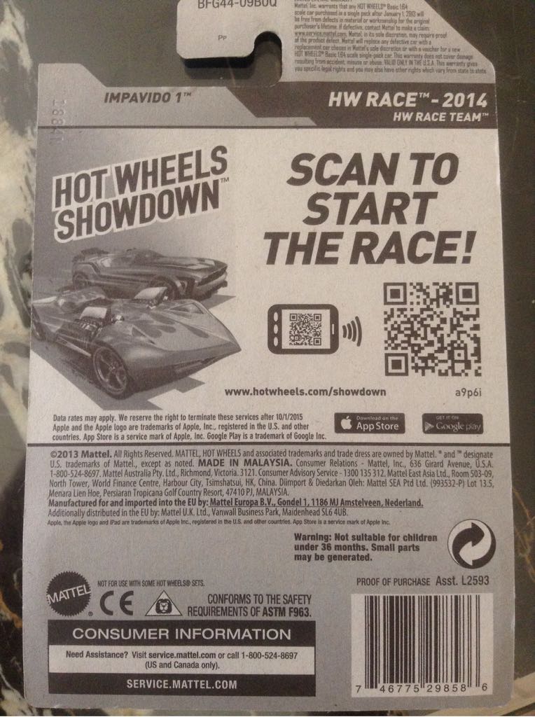 Impavido 1 - 2014 HW RACE HW Race Team toy car collectible - Main Image 2