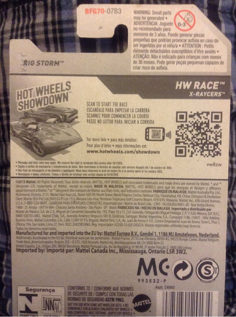 Rig Storm - HW Race - 2014 X-Raycers toy car collectible - Main Image 2