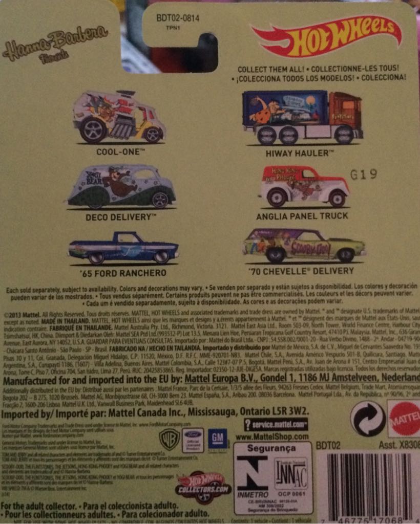 Q Hong Kong Phooey - Anglia Panel Truck - 2014 Pop Culture - Hanna Barbera toy car collectible - Main Image 2