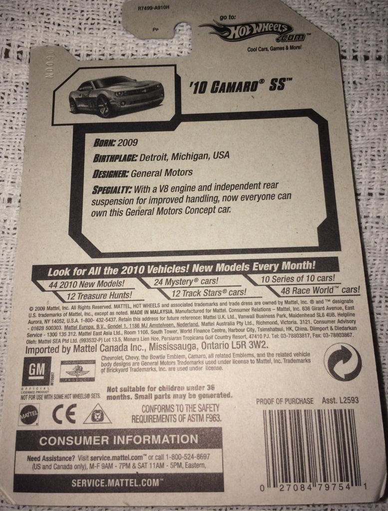 ’10 Camaro SS - HW GARAGE ’10 toy car collectible - Main Image 2