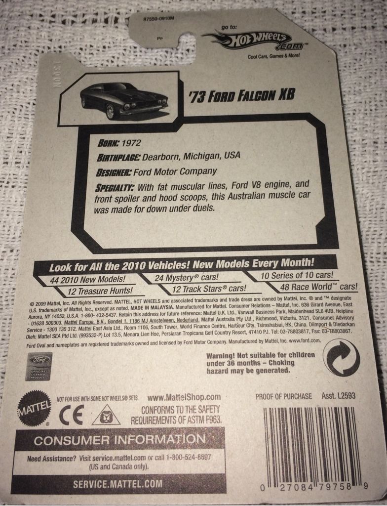 ’73 Ford Falcon XB - All Stars ’10 toy car collectible - Main Image 2