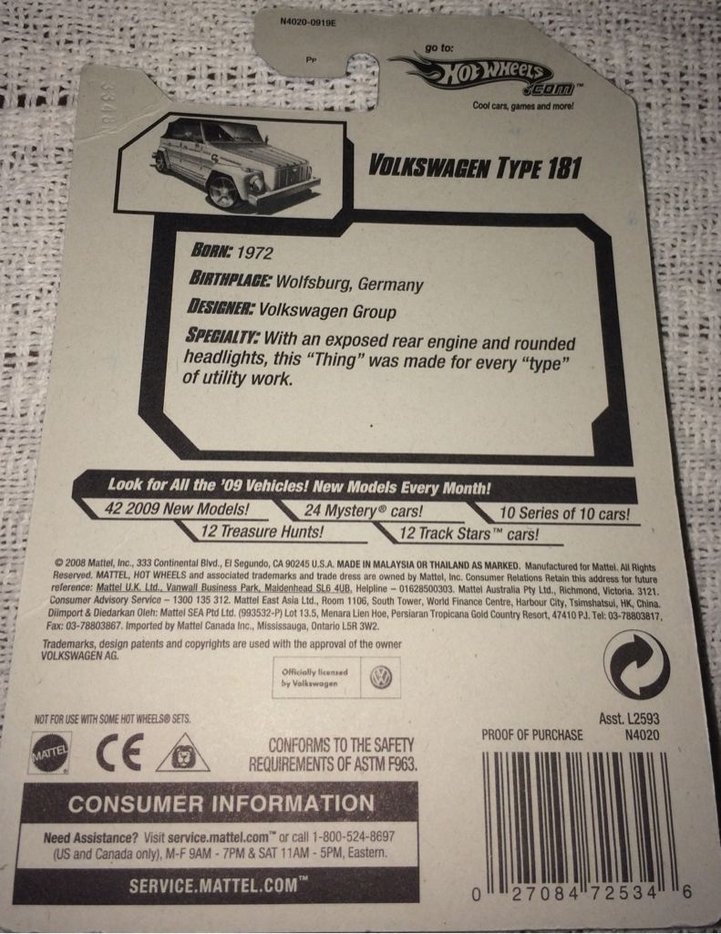 Volkswagen Type 181 - 2009 New Models toy car collectible - Main Image 2