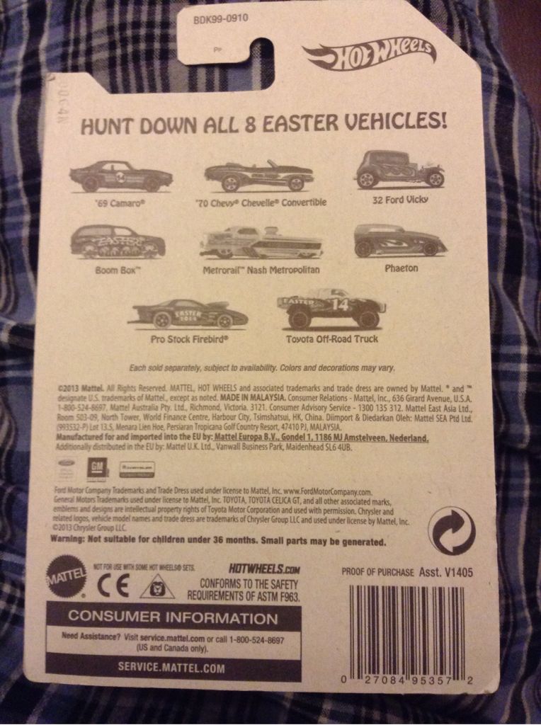 ’69 Camaro - 2014 Easter toy car collectible - Main Image 2