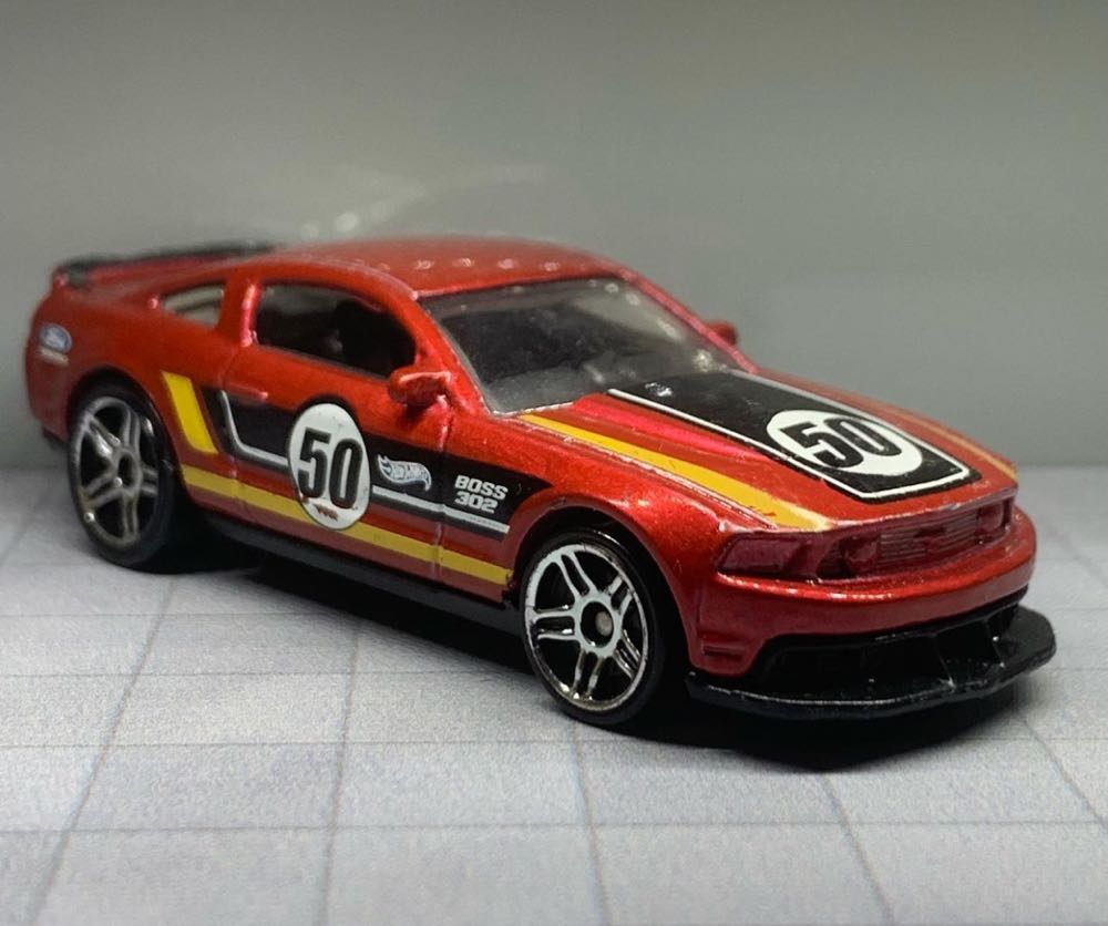 Ford Mustang Boss 302 Laguna Seca, ’12 - HW City - 2014 Mustang 50th toy car collectible - Main Image 2