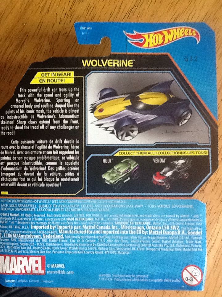 Wolverine - Marvel Guardians Of The Galaxy toy car collectible - Main Image 2