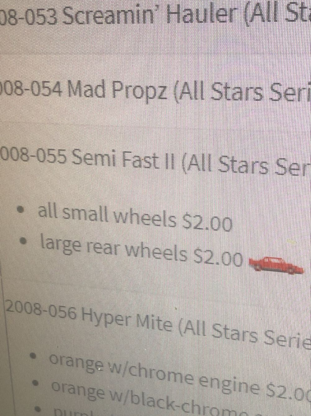 Semi Fast II - 2008 - All Stars toy car collectible - Main Image 3