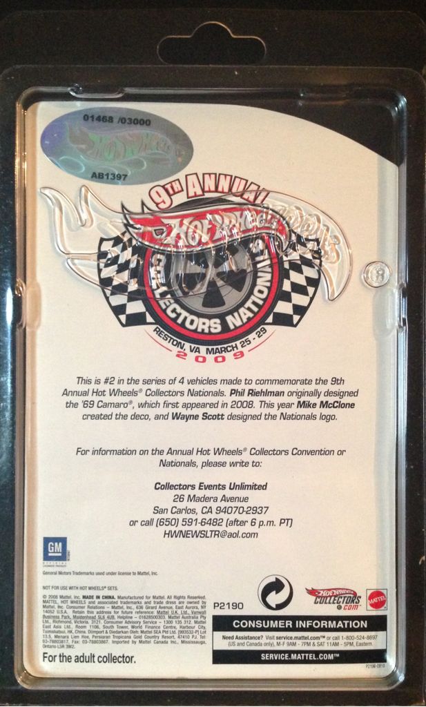 ’69 Camaro - Special Edition toy car collectible - Main Image 2