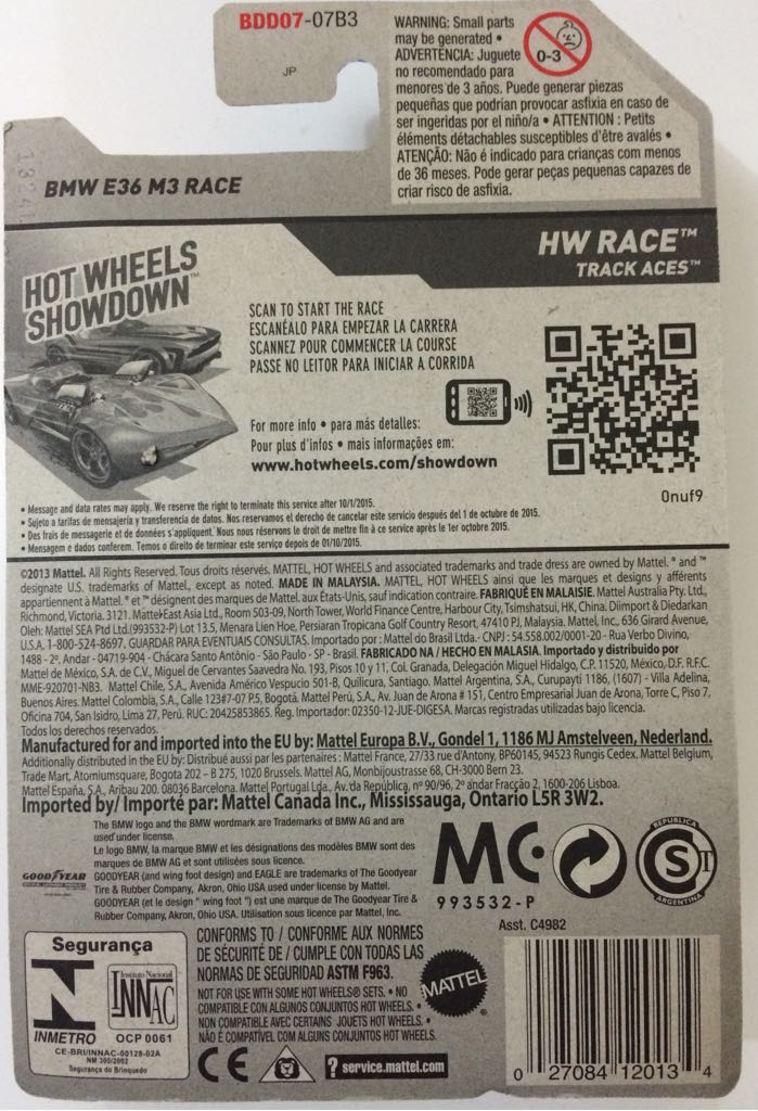 BMW M3 GTR (’94) - HW Race toy car collectible - Main Image 2