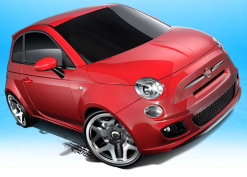 Fiat 500 - Nightburnerz toy car collectible - Main Image 2