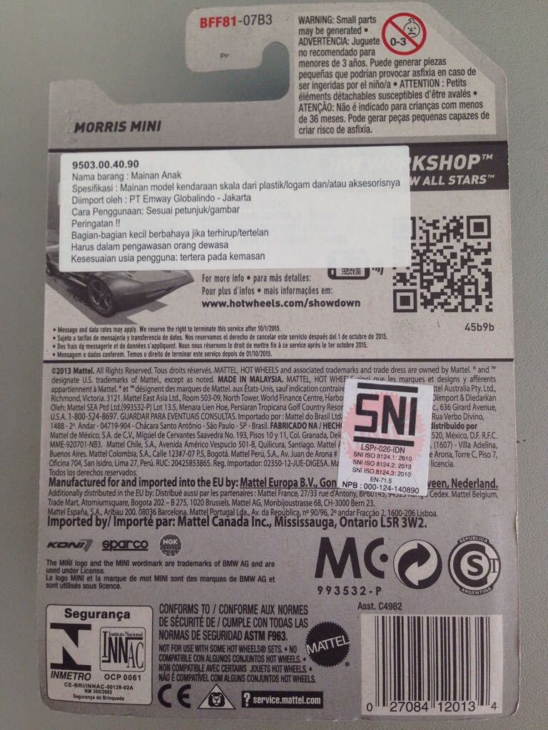 Morris Mini - ’14 HW Workshop - HW All Stars toy car collectible - Main Image 2