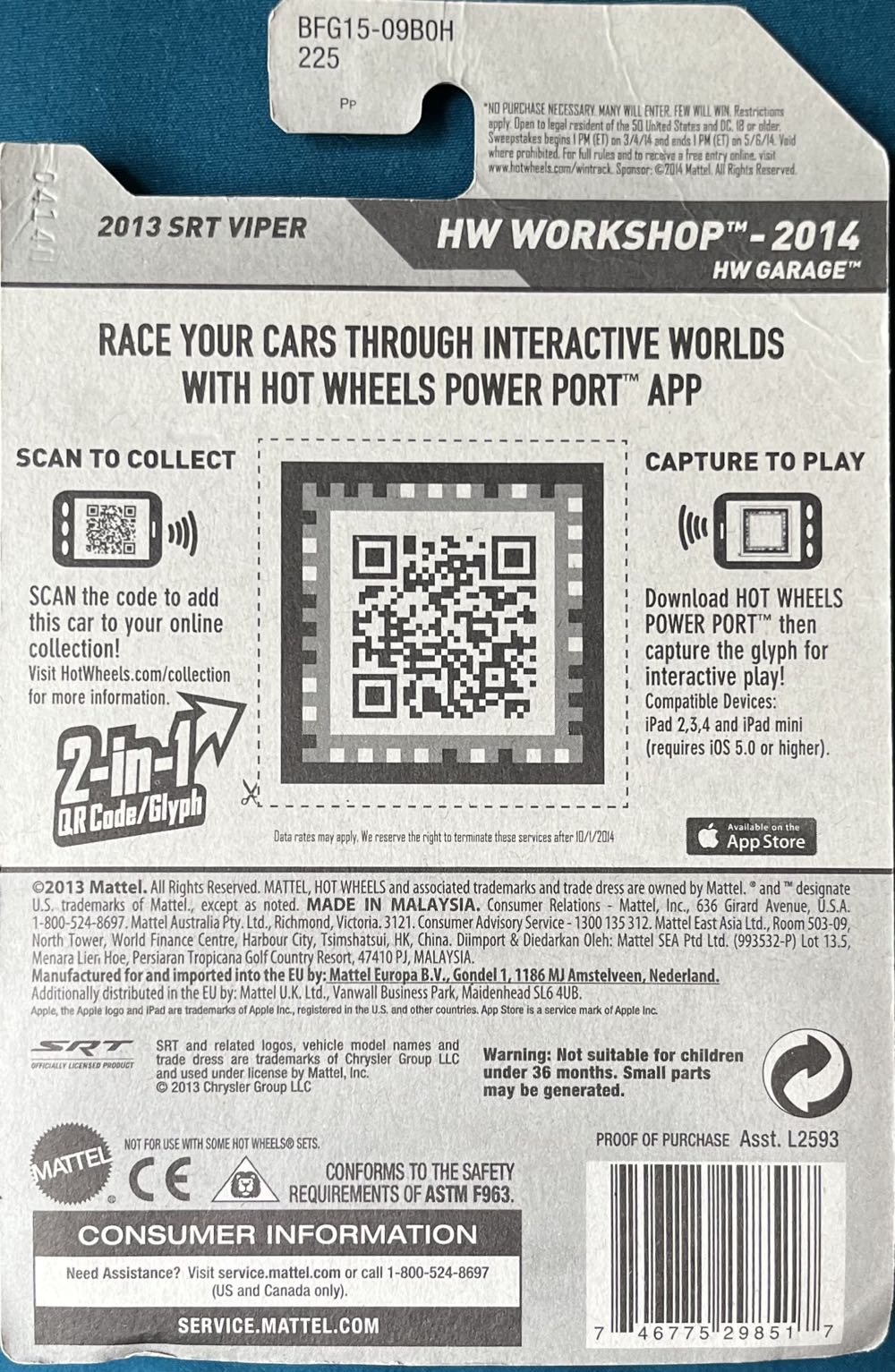 2013 SRT Viper - ’14 HW Workshop toy car collectible - Main Image 2