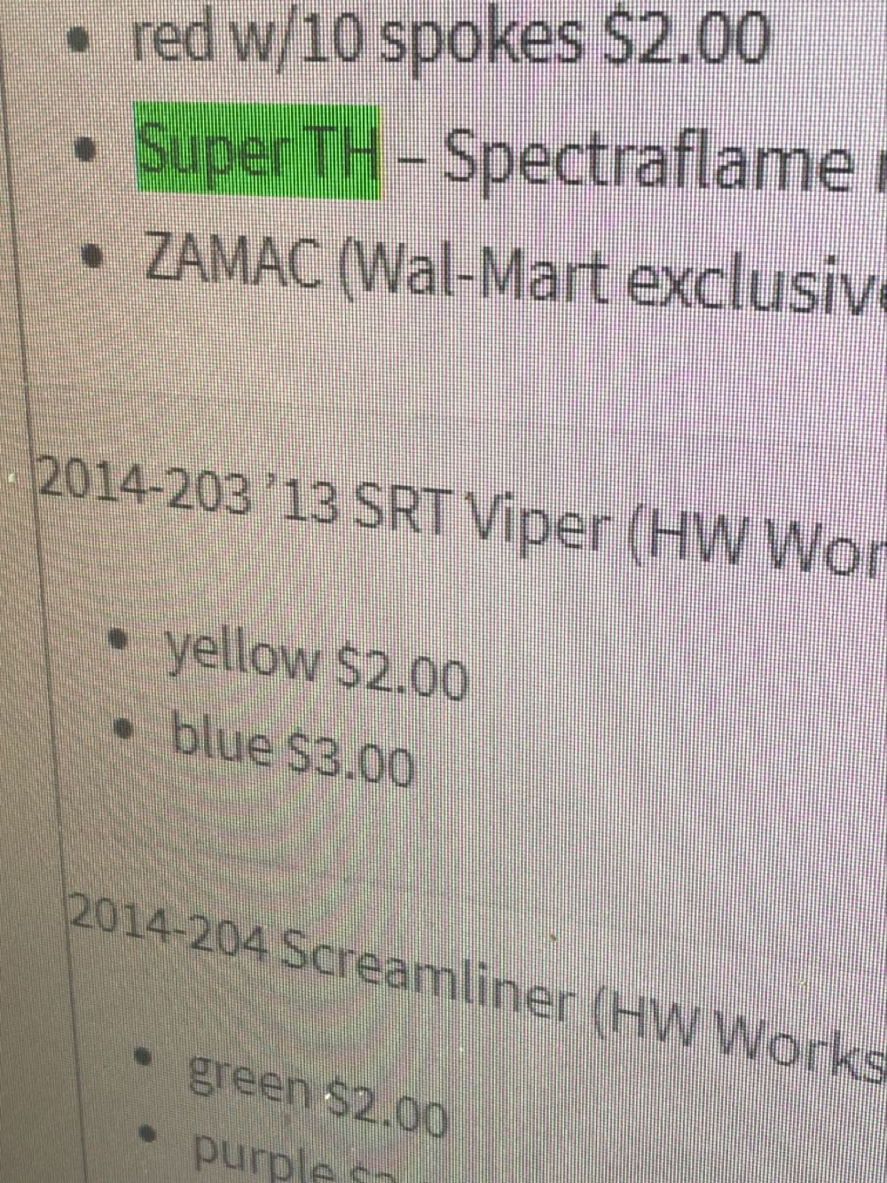 2013 SRT Viper - ’14 HW Workshop toy car collectible - Main Image 3