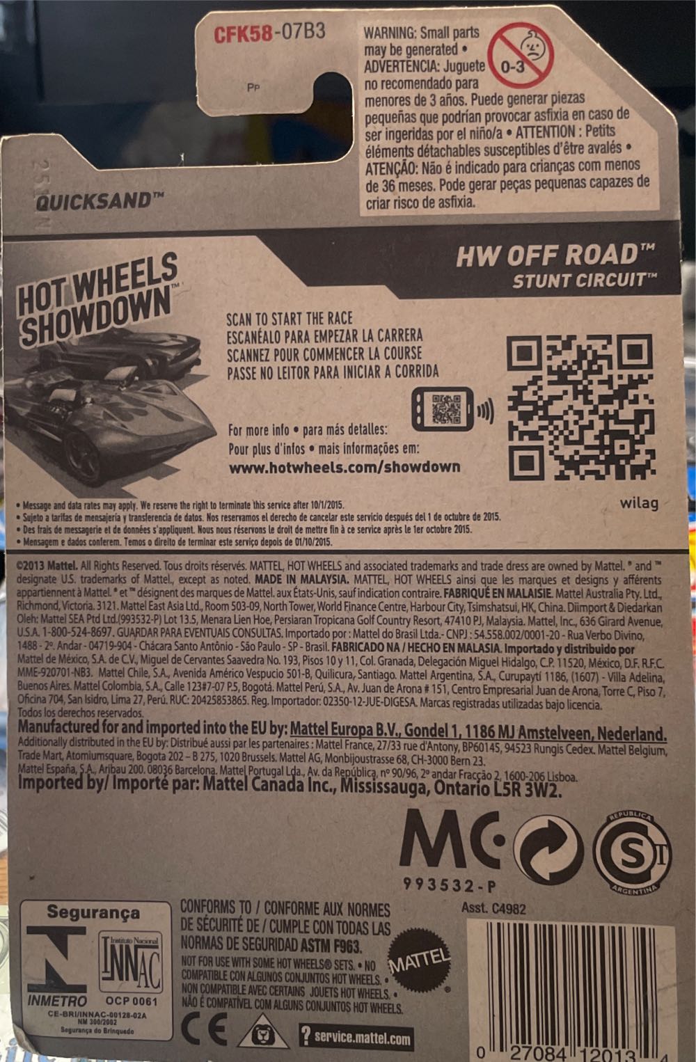 Quicksand - HW Off-Road - Stunt Circuit toy car collectible - Main Image 4