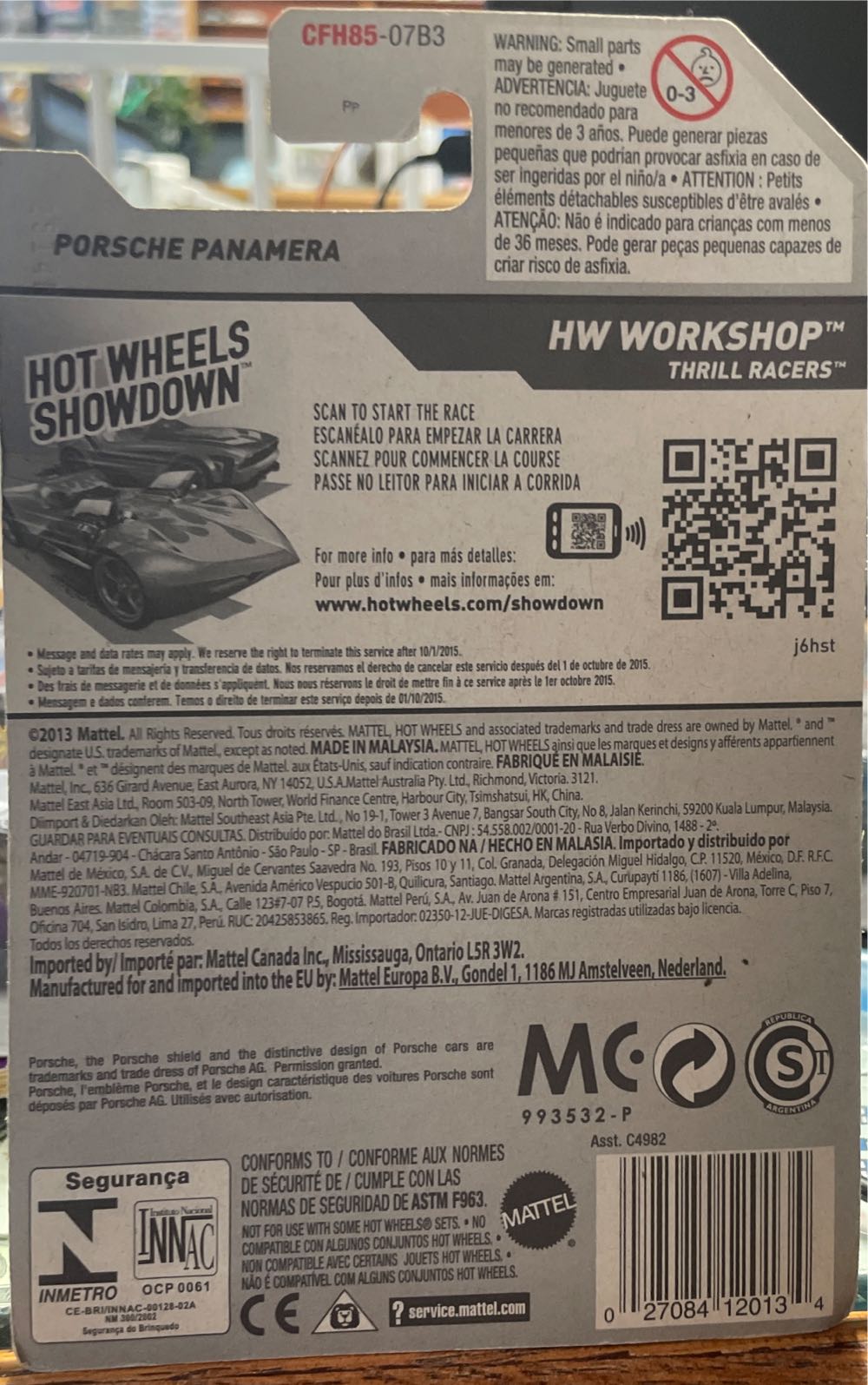 Porsche Panamera *L - 2019 HW Rescue toy car collectible - Main Image 3