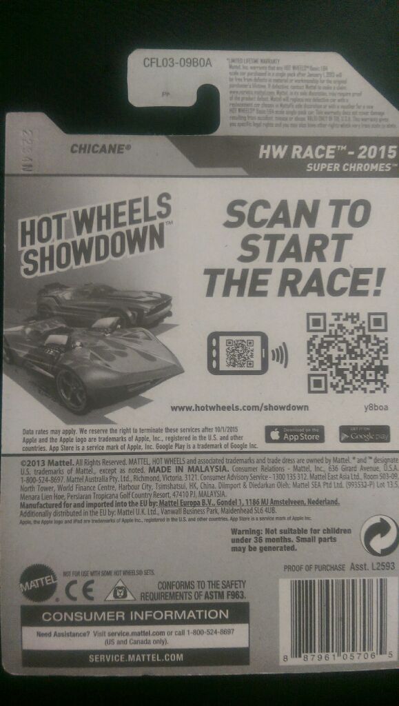 Chicane TH - HW Race Super Chromes toy car collectible - Main Image 2