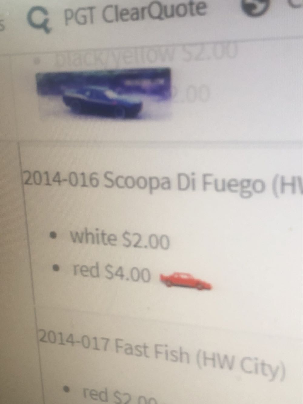 Scoopa Di Fuego - HW City toy car collectible - Main Image 3