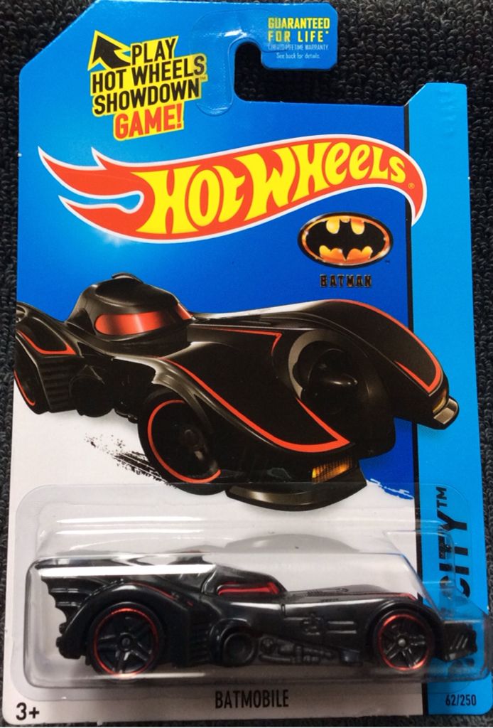 Batmobile - HW City-2015 Batman toy car collectible - Main Image 1