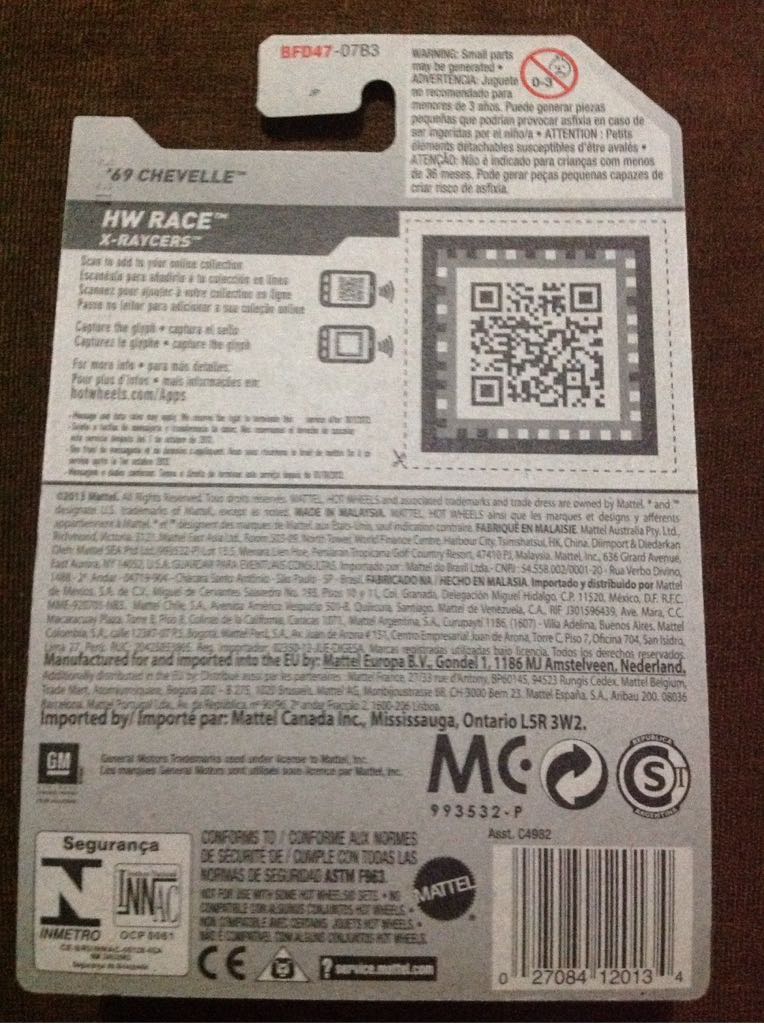 ’69 Chevelle - ’14 HW Race toy car collectible - Main Image 2