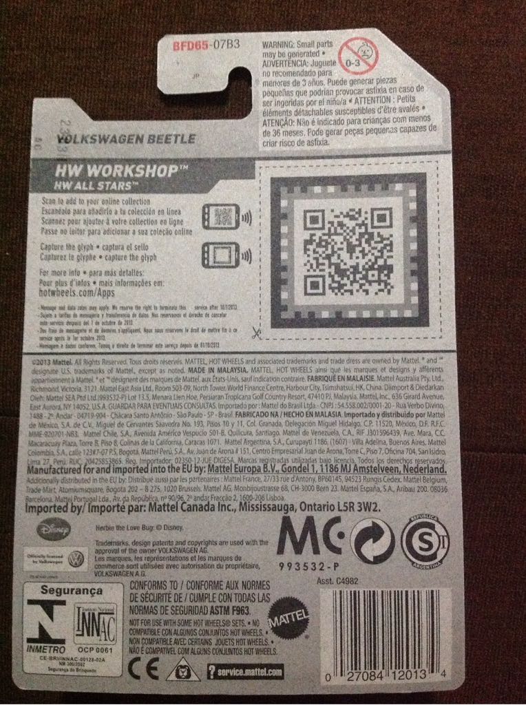 Volkswagen Beetle - ’14 HW Workshop toy car collectible - Main Image 2