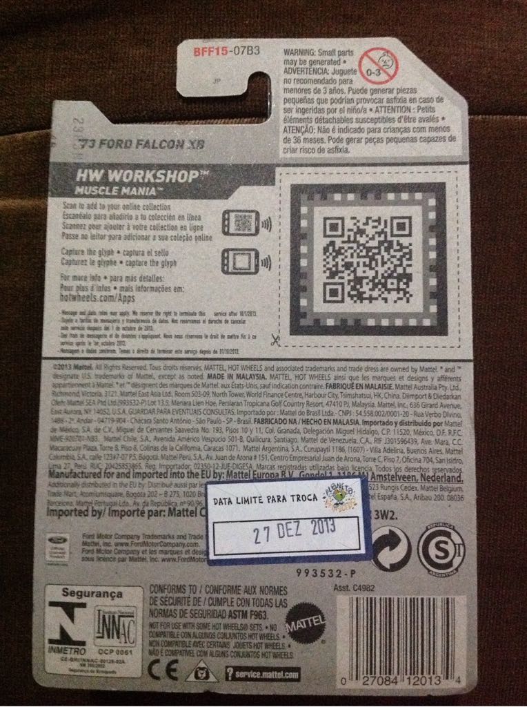 ’73 Ford Falcon XB - ’14 HW Workshop toy car collectible - Main Image 2