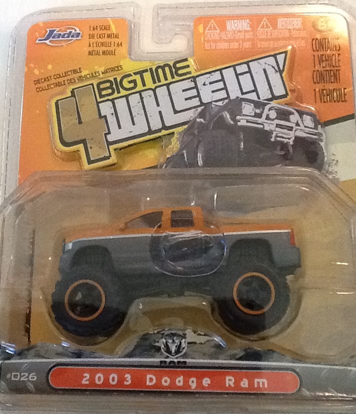 Jada - 2003 Dodge Ram - Big Time 4-Wheelin toy car collectible - Main Image 1