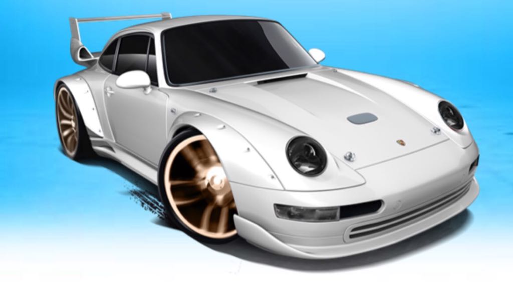 Porsche 993 GT2 - HW City toy car collectible - Main Image 2