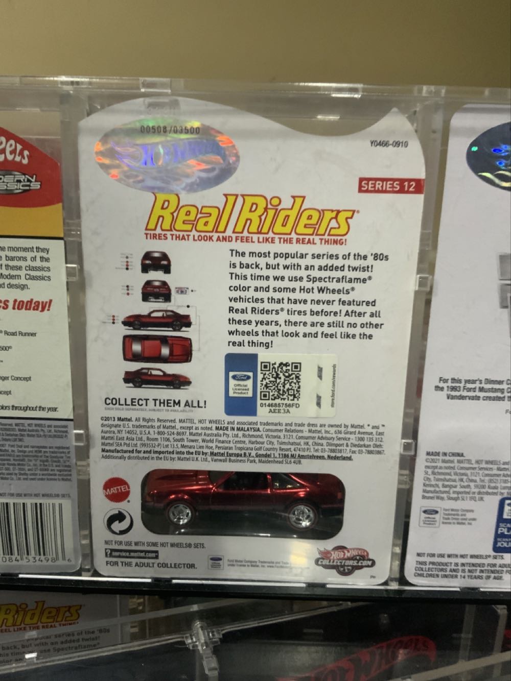 ’92 Ford Mustang - 2013 HWC Real Riders #1 toy car collectible - Main Image 3