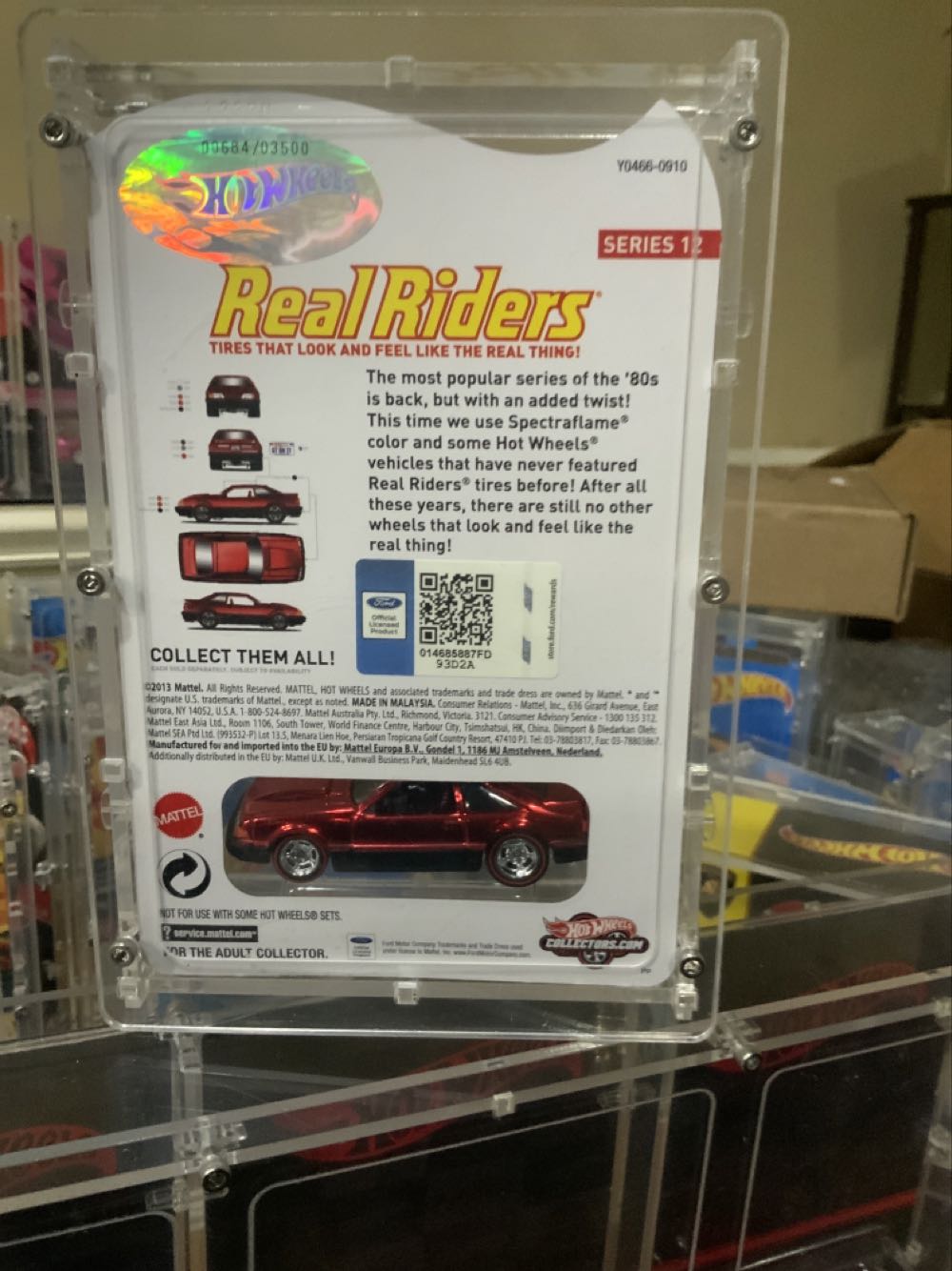 ’92 Ford Mustang - 2013 HWC Real Riders #1 toy car collectible - Main Image 4