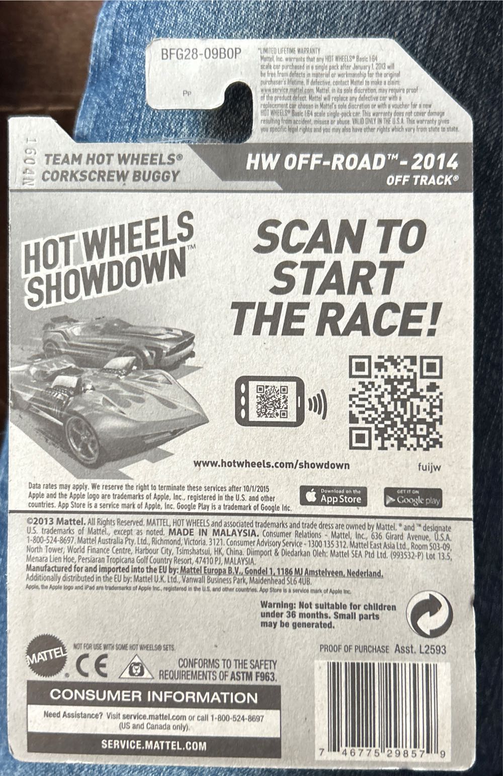 Team Hot Wheels Corkscrew Buggy - HW Off-Road toy car collectible - Main Image 2