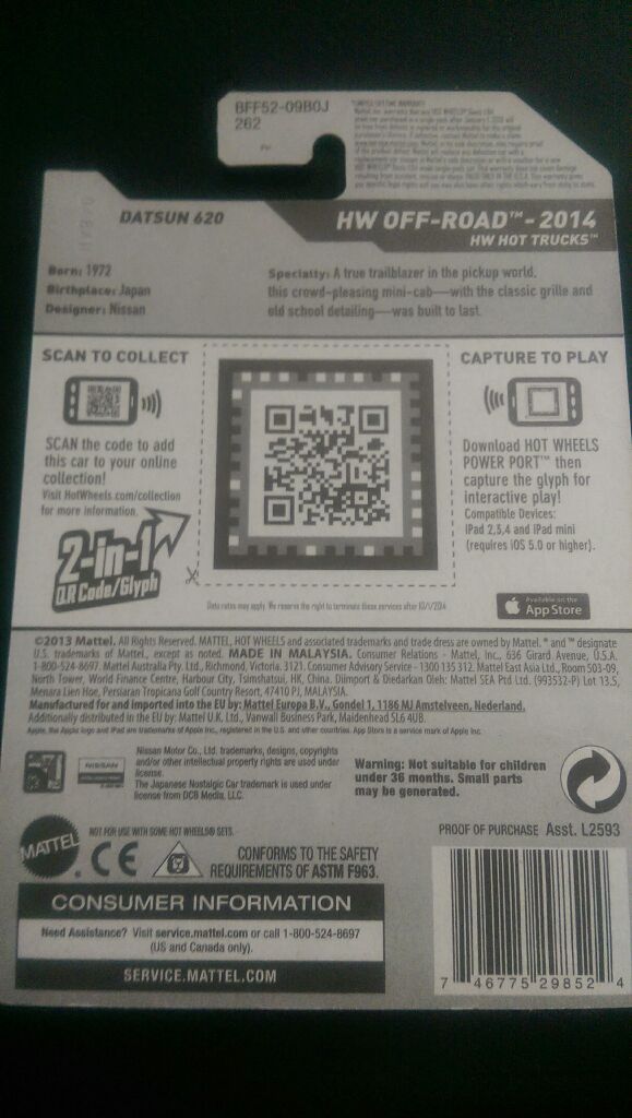 Datsun 620 - HW Off-Road - 2014 HW Hot Trucks toy car collectible - Main Image 2