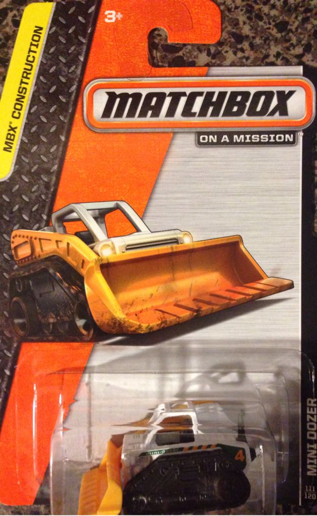 Mini Dozer (Loose) - MBX Construction toy car collectible - Main Image 1