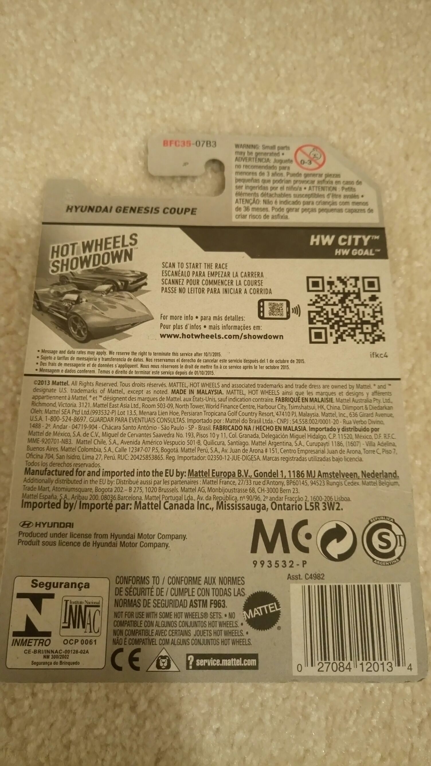 Hyundai Genesis Coupe - 2014 - HW CITY - HW GOAL toy car collectible - Main Image 2