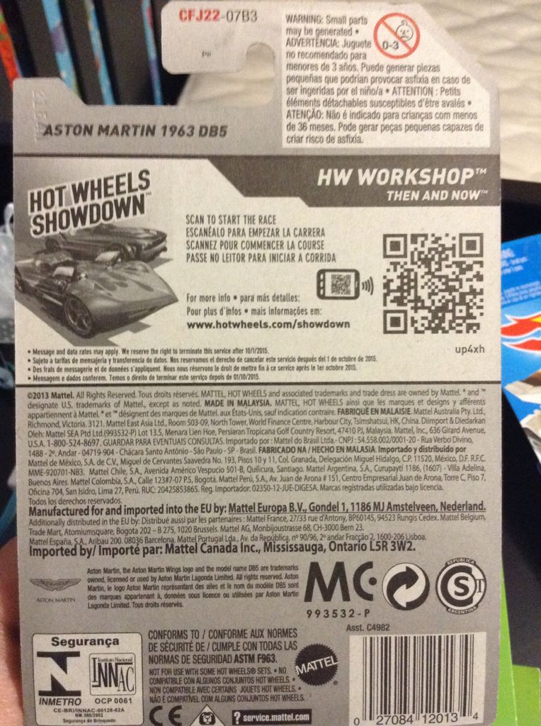 Aston Martin 1963 DB5 - HW WORKSHOP toy car collectible - Main Image 2