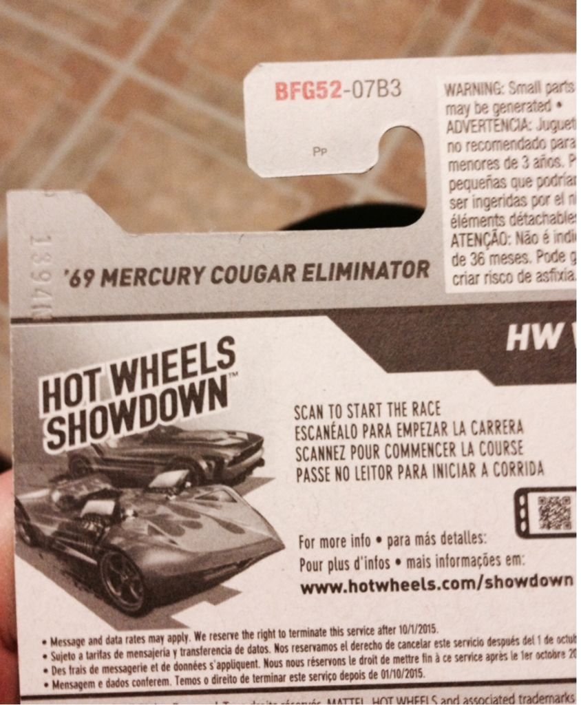 ’69 Mercury Cougar Eliminator - HW WORKSHOP toy car collectible - Main Image 2