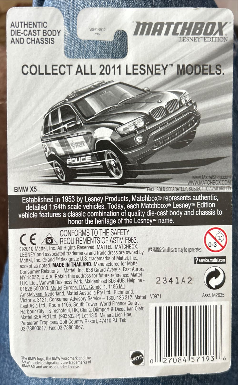 Bmw X5 Police  toy car collectible - Main Image 3