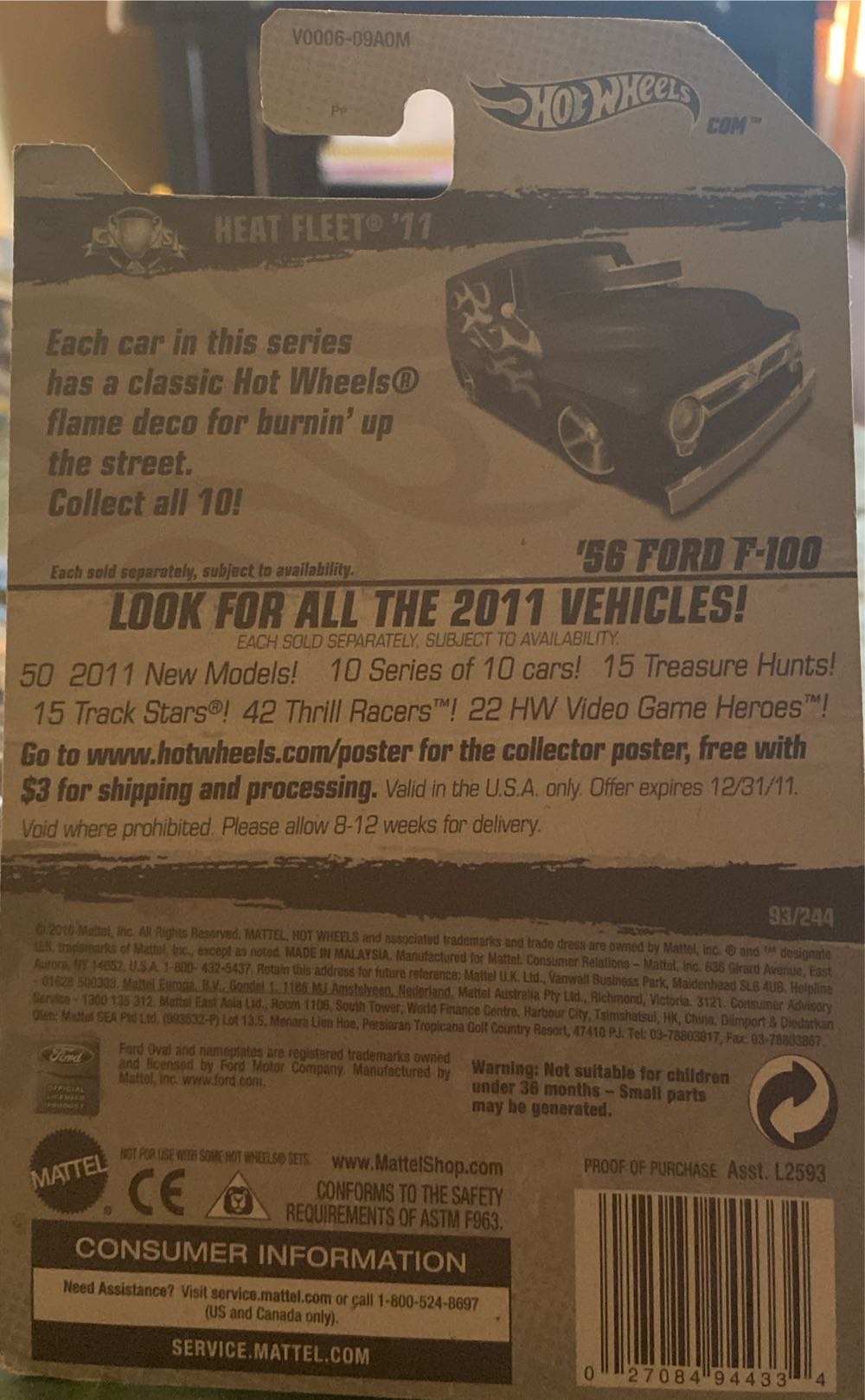 56 Ford F100 - Heat Fleet 11 toy car collectible - Main Image 2