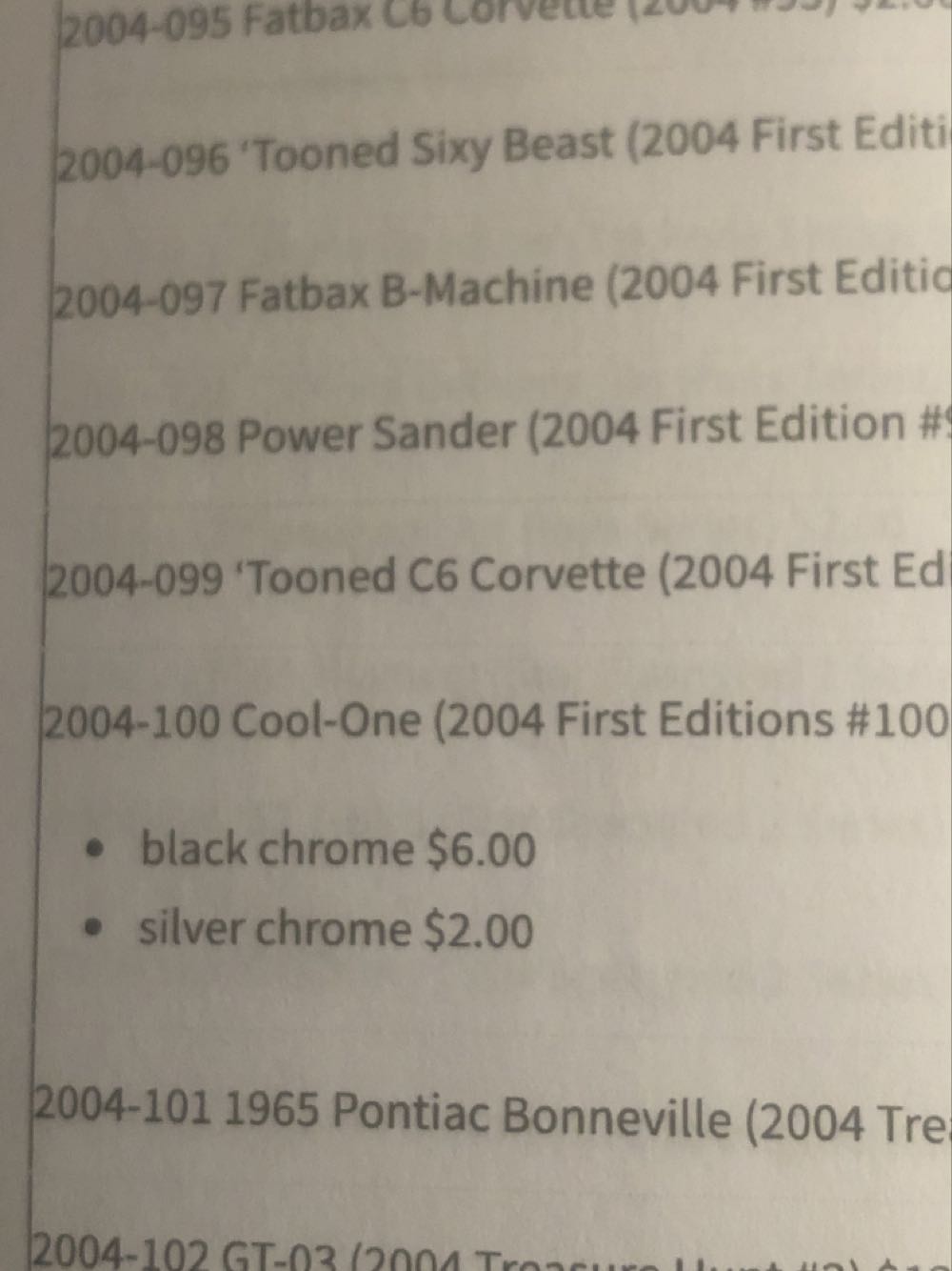 Cool One (Loose) - 2004-FIRST EDITIONS™️ toy car collectible - Main Image 3