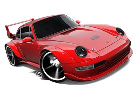 Porsche 993 GT2 - HW City toy car collectible - Main Image 1