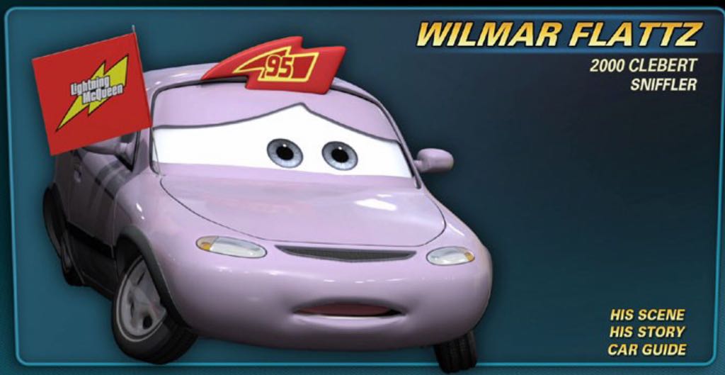 Wilmar Flattz - Disney Pixar Cars toy car collectible - Main Image 2