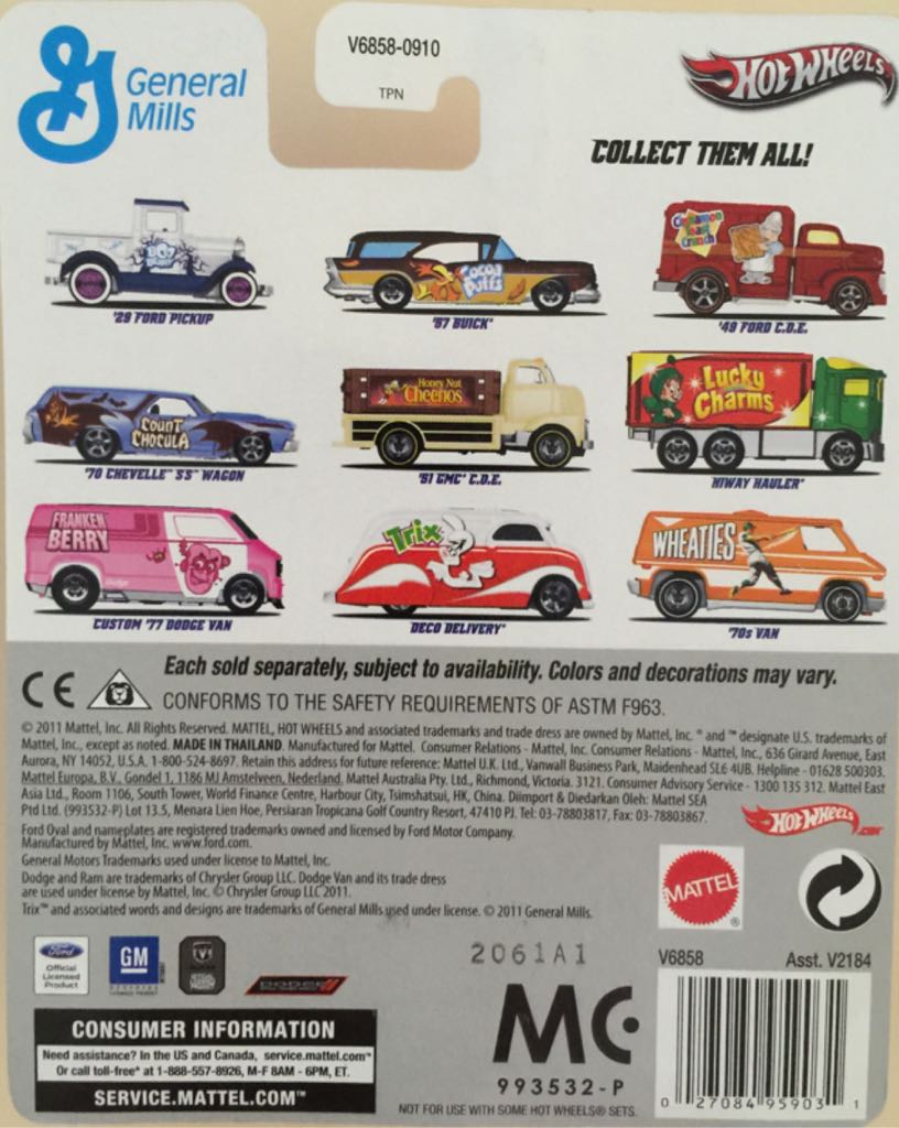 Deco Delivery - General Mills - 2012 General Mills toy car collectible - Main Image 2