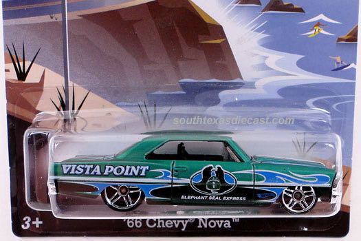 1966 Chevy Nova - Highway 1 - HW Road Trippin’ toy car collectible - Main Image 2