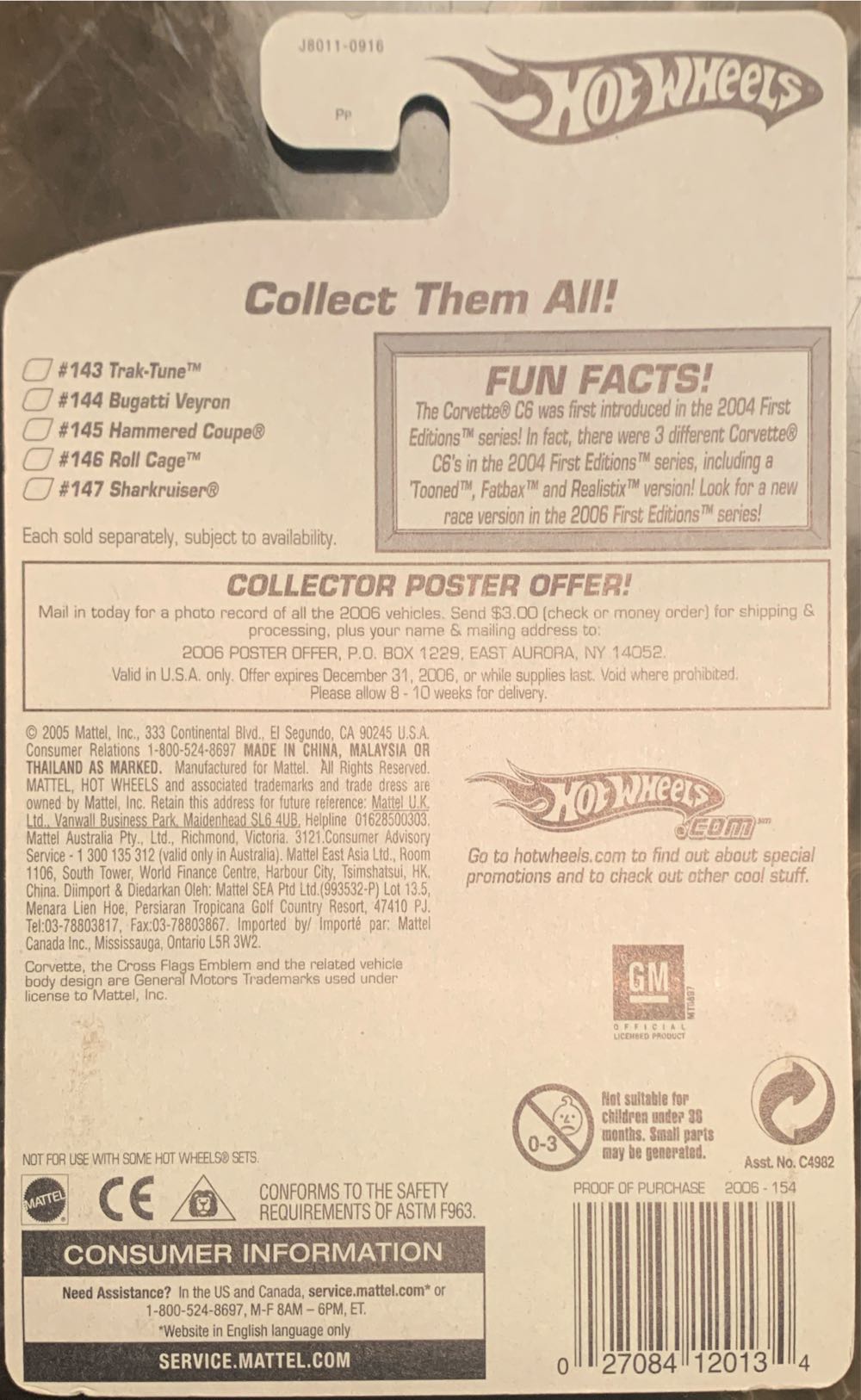 CORVETTE C6 - ’06 Mainline toy car collectible - Main Image 2