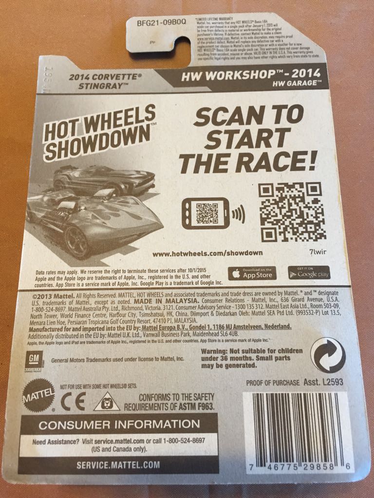 Hot Wheels - ’14 HW Workshop toy car collectible - Main Image 2