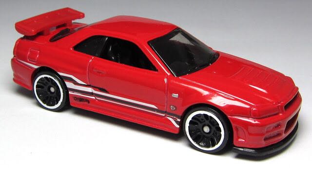 Loose Nissan Skyline Gt-r (r34) - HW WORKSHOP toy car collectible - Main Image 2