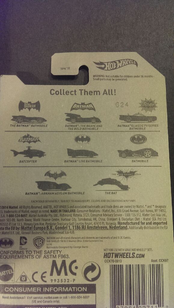 The Batman Batmobile - 75 YEARS OF BATMAN toy car collectible - Main Image 2