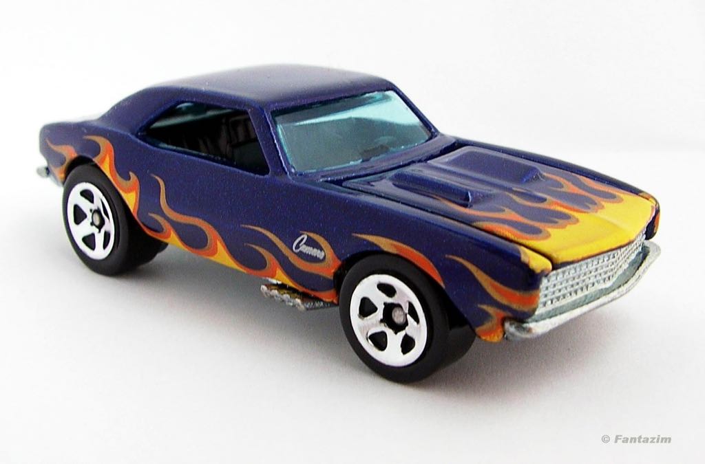 ’67 Camaro (Blue Wi Flames) - Camaro toy car collectible - Main Image 2