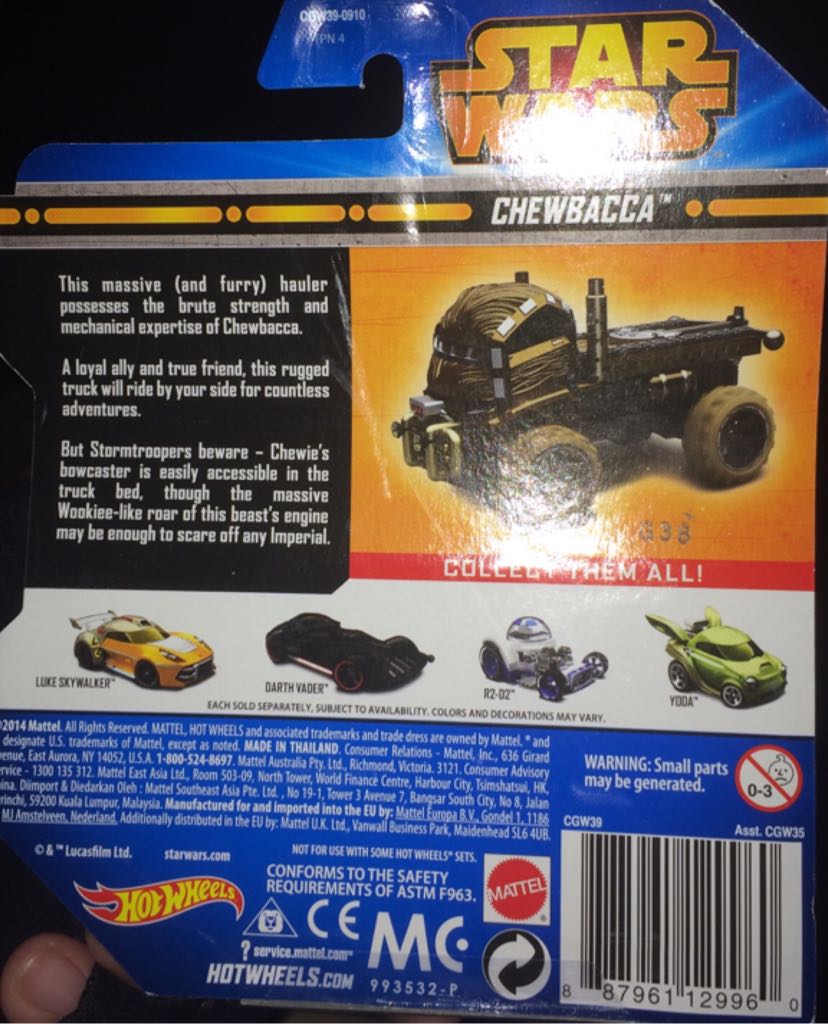 Chewbacca - star wars toy car collectible - Main Image 2